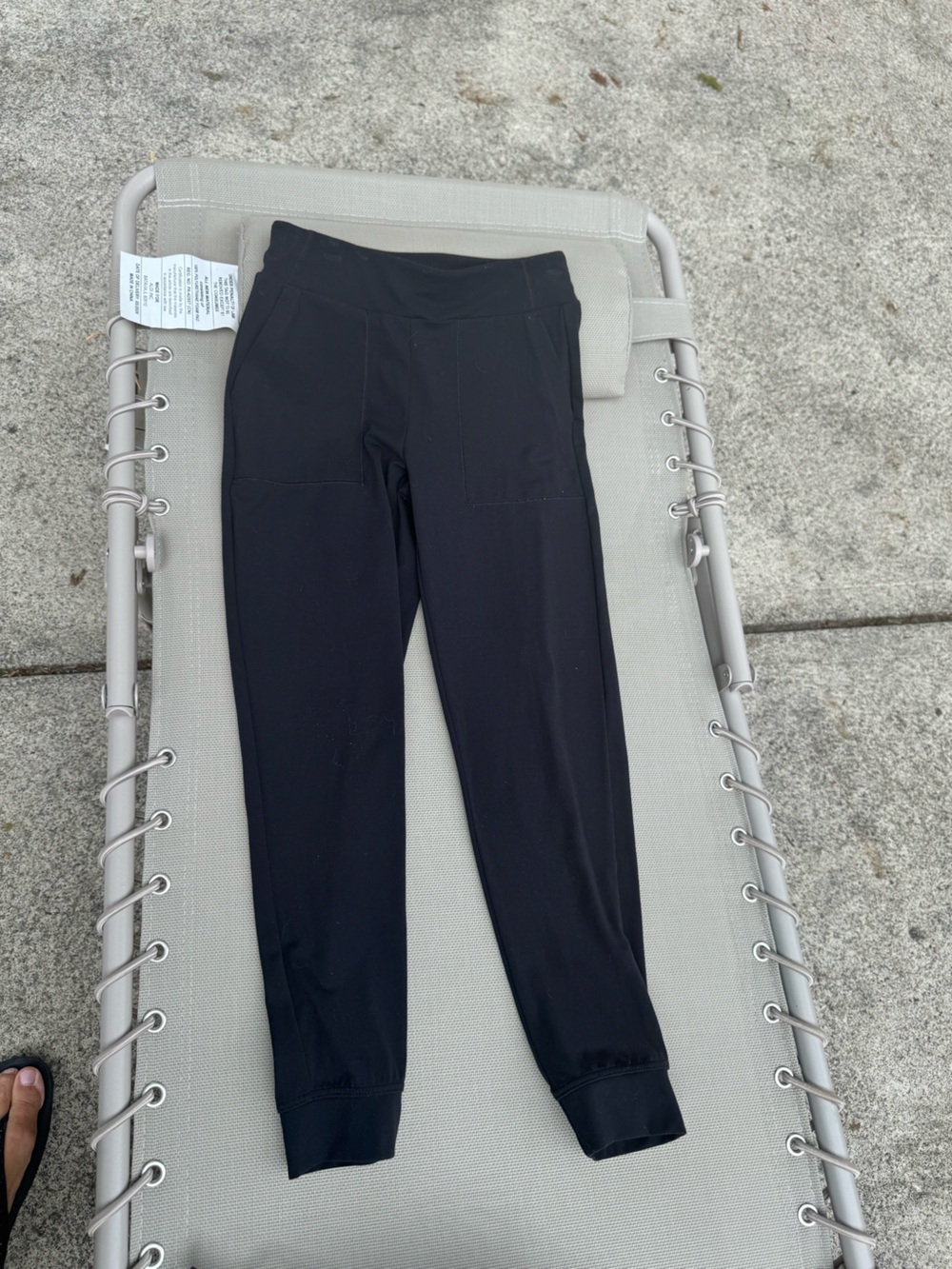 Athleta Girl Black High-Rise Performance Joggers